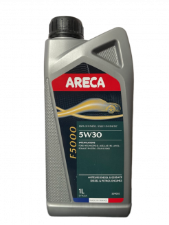 ARECA F5000 5W-30 ACEA A5/B5 API SL 1л Масло моторное