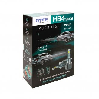 MTF Light Cyber Light Pro HB4 12V 65W 6000K 6500lm CPB4K6 Светодиодные автомобильные лампы