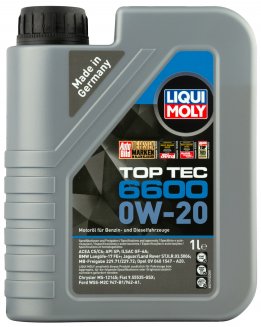 LIQUI MOLY 21410 Top Tec 6600 0W-20 SP C5/C6 GF-6A 1л Масло моторное