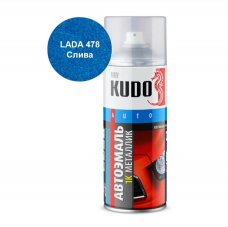 KUDO KU-41478 Эмаль автомобильная металлизированная "Слива 478" 520мл