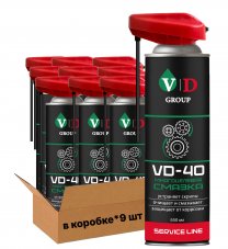 VD GROUP Многоцелевая смазка VD-40 650мл VD-0030 (Комплект 9шт)