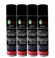 VD GROUP Полироль пластика матовый Антистатик "Апельсин" 400мл VD-0088 (Комплект 4шт)