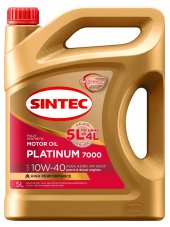 АКЦИЯ!!! SINTEC PLATINUM 7000 10W-40 A3/B4 SN/CF 5л Масло моторное