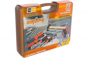 OMBRA Набор инструмента универсальный 77 предметов 1/4, 1/2" DR OMT77S12 055437