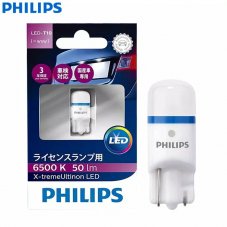 Philips W5W X-treme Ultinon 6500K 1шт Лампа светодиодная 127996500KX1